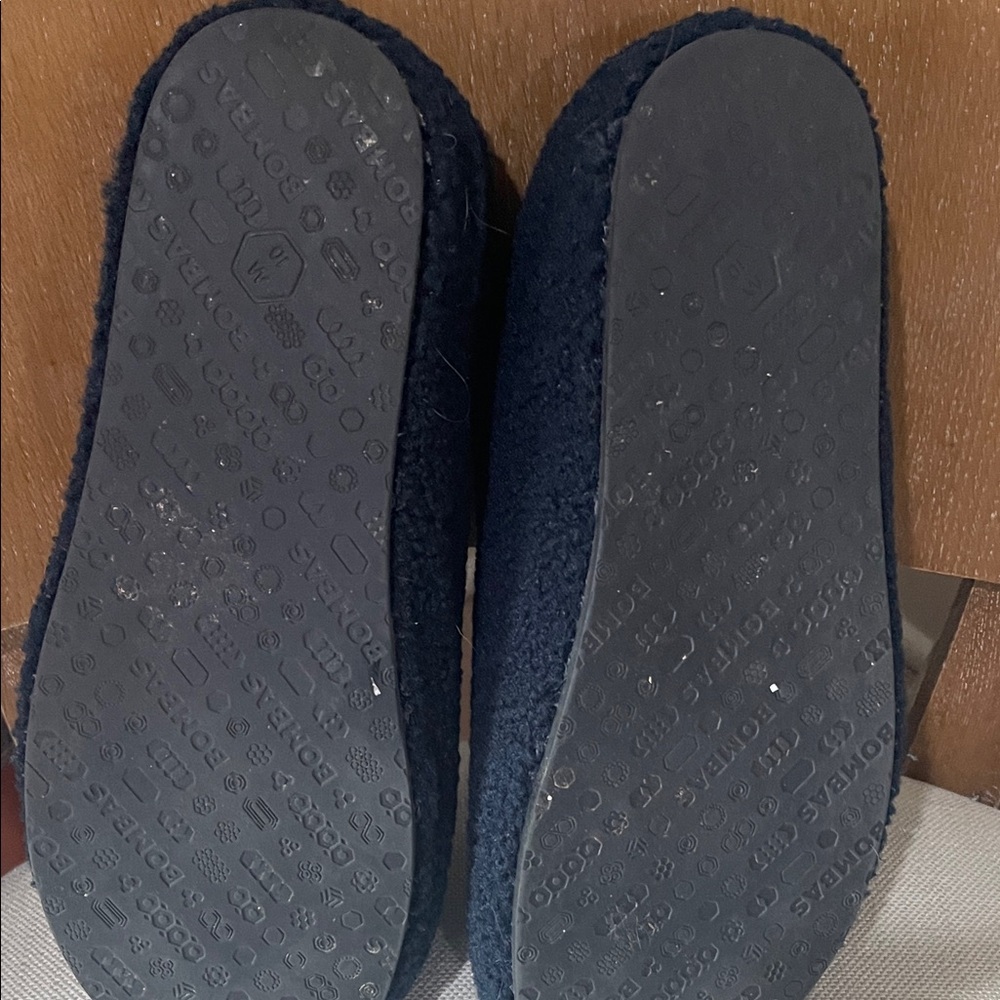 Bombas Men’s Dark Blue Sherpa Slip-On Slippers - Picture 4 of 7